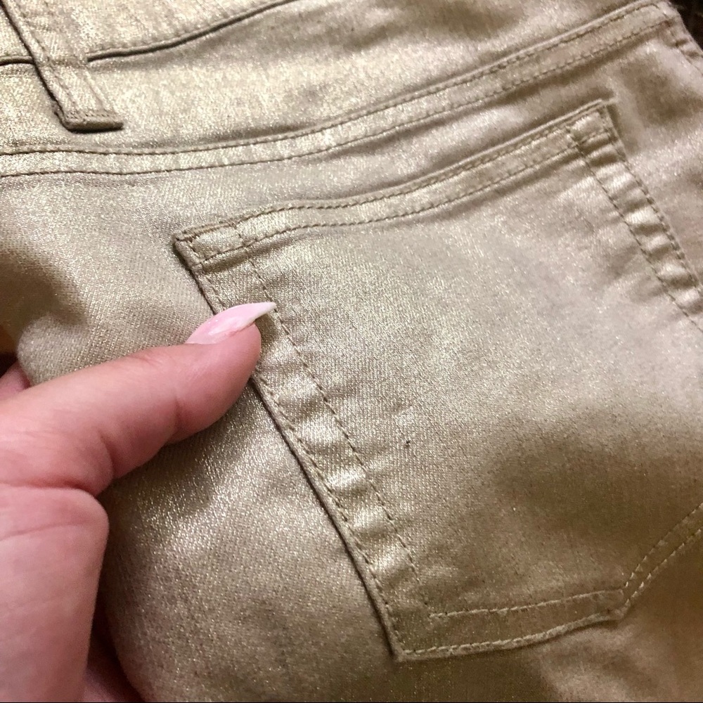 Gold Painted jeans by Xhilaration size 5